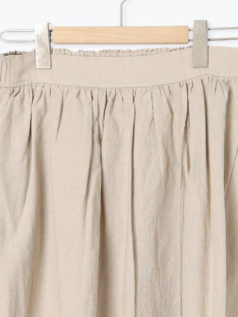 Samansa Mos2「【Cross&times;Linen】ラップ風スカート」|スカート|