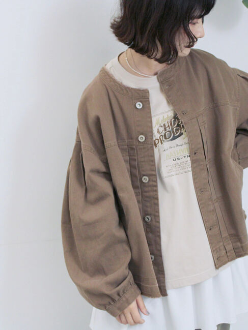 Samansa Mos2 blue「ヴィンテージ風プリントTシャツ」|Tシャツ・カットソー|