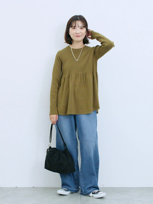 Samansa Mos2 blue「ストレートデニムパンツ」|その他|