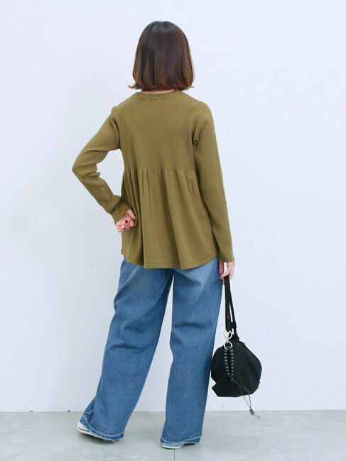 Samansa Mos2 blue「ストレートデニムパンツ」|その他|