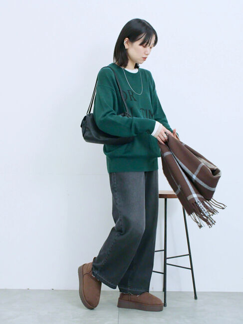 Samansa Mos2 blue「ストレートデニムパンツ」|その他|