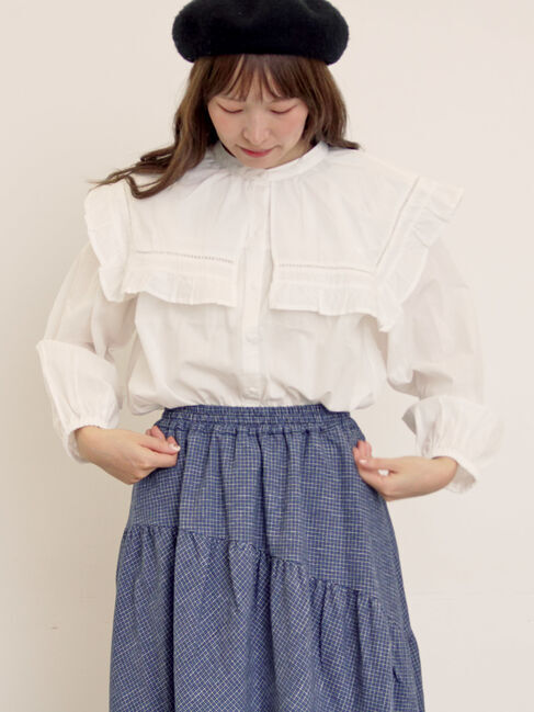 Samansa Mos2「ビッグカラーブラウス」|シャツ・ブラウス|