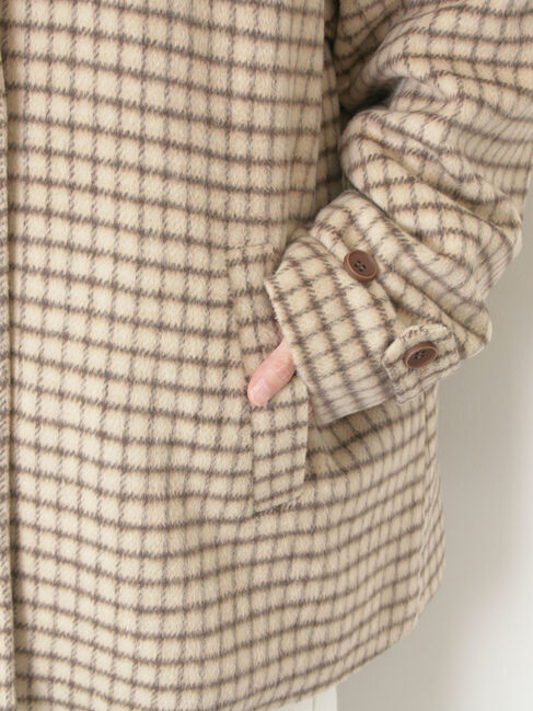 Samansa Mos2「シャギーチェックコート」|その他|