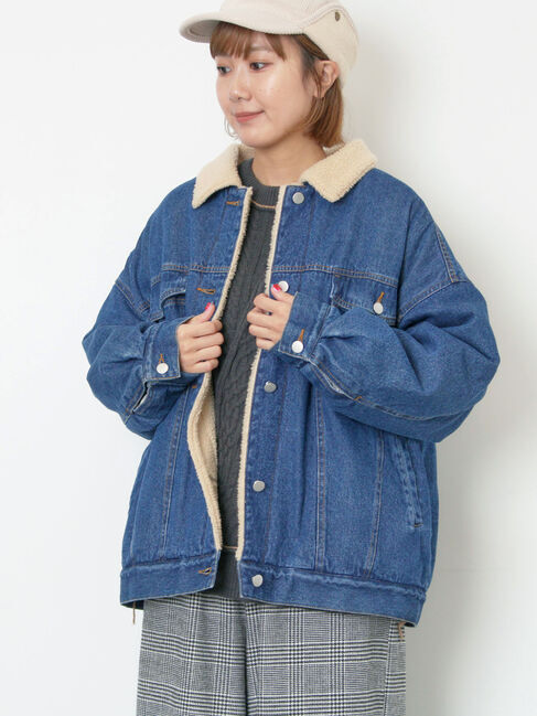 Samansa Mos2「デニムボアジャケット」|その他|
