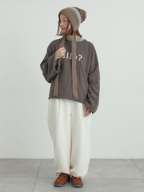 Samansa Mos2「シンプルロゴアソート裏起毛スウェット」|Tシャツ・カットソー|