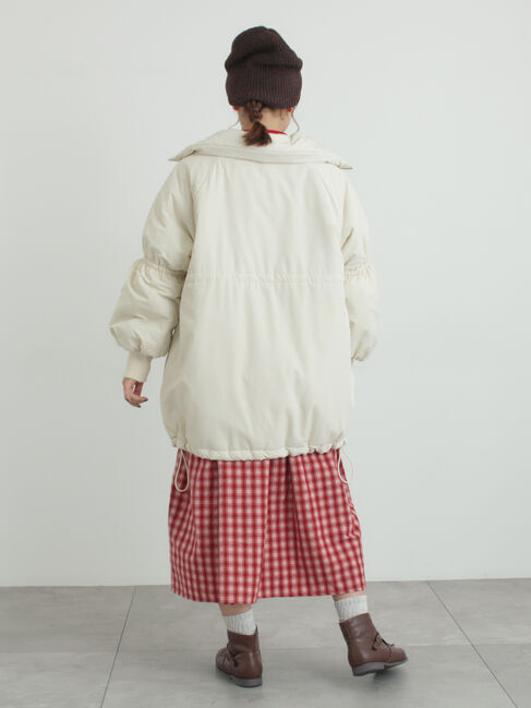 Samansa Mos2「【リバーシブル】キャンディースリーブ中綿コート」|ブルゾン・スタジャン|