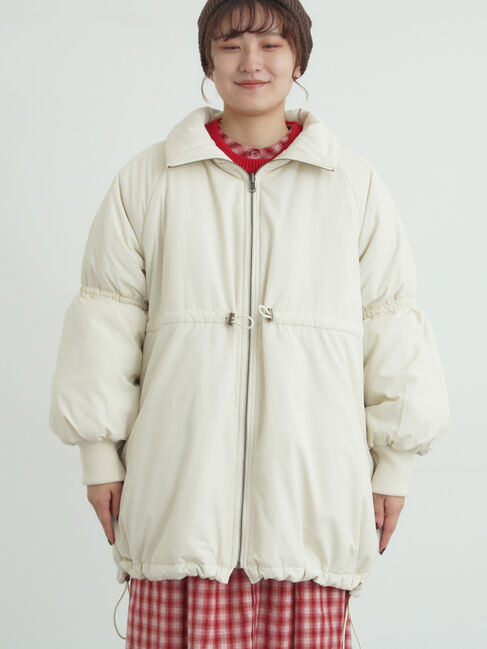 Samansa Mos2「【リバーシブル】キャンディースリーブ中綿コート」|ブルゾン・スタジャン|