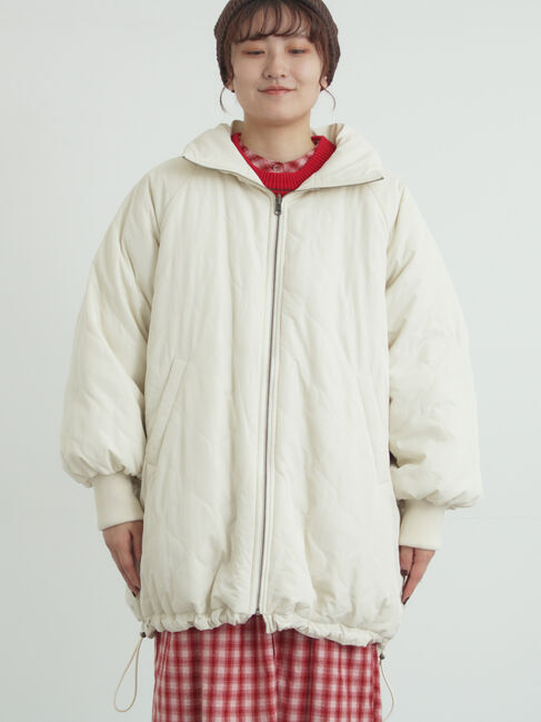 Samansa Mos2「【リバーシブル】キャンディースリーブ中綿コート」|ブルゾン・スタジャン|