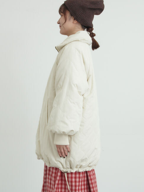 Samansa Mos2「【リバーシブル】キャンディースリーブ中綿コート」|ブルゾン・スタジャン|