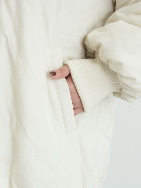 Samansa Mos2「【リバーシブル】キャンディースリーブ中綿コート」|ブルゾン・スタジャン|