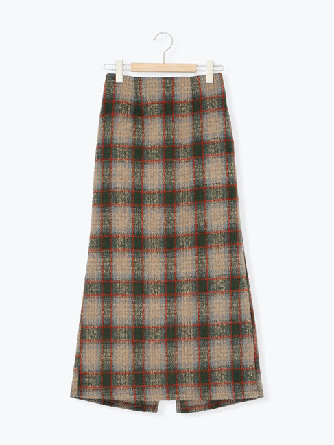 Samansa Mos2 blue「チェック柄スカート」|スカート|