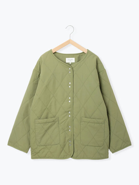 Samansa Mos2 blue「キルトミドルコート」|その他|