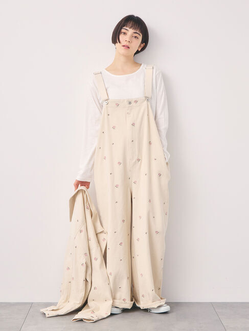 Samansa Mos2「【オーガニックコットン】デニムサロペット」|その他|