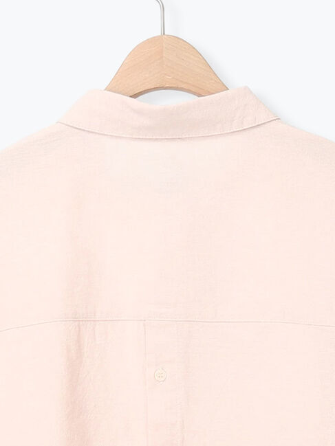 Samansa Mos2「後ろボタンスキッパーチュニック」|シャツ・ブラウス|