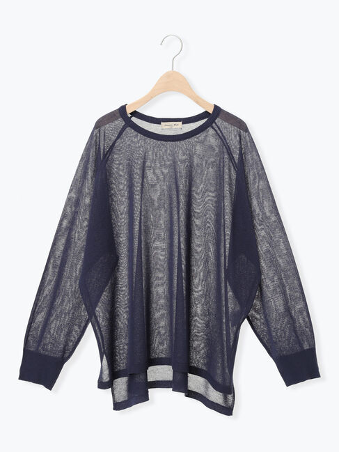 Samansa Mos2「ペーパーライクニットプルオーバー」|ニット・セーター|