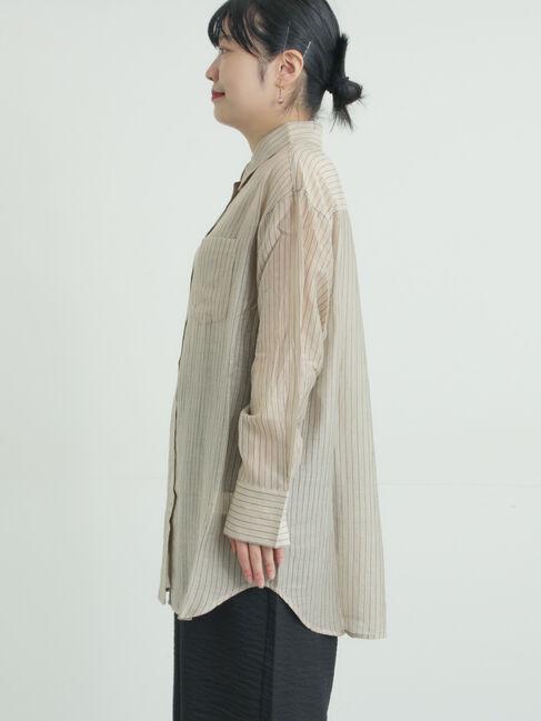 Samansa Mos2「柄アソートシアーシャツ」|シャツ・ブラウス|