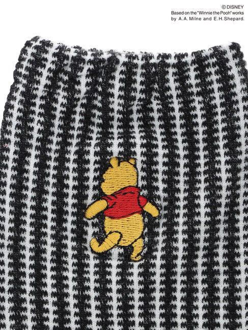 Samansa Mos2「【Disney】くまのプーさん/ワンポイント刺繍ソックス」|ソックス|