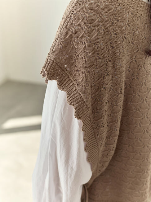 Samansa Mos2「【Cross&times;Staff】前後2WAYニットベスト」|ダウンベスト・ベスト|