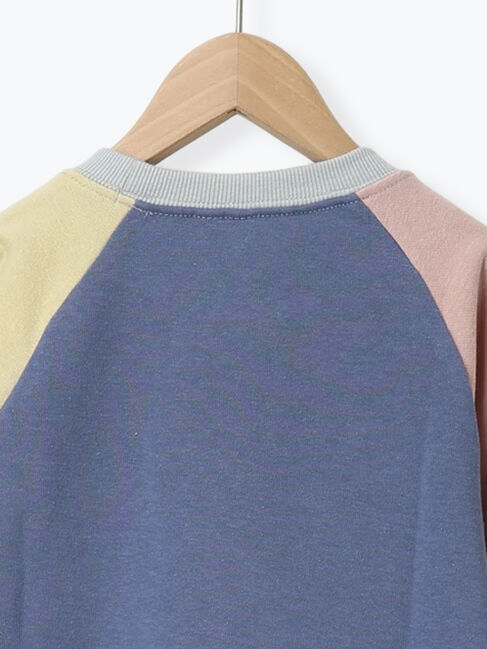 Samansa Mos2 Lagom「クレイジー配色ラグラントレーナー」|Tシャツ・カットソー|