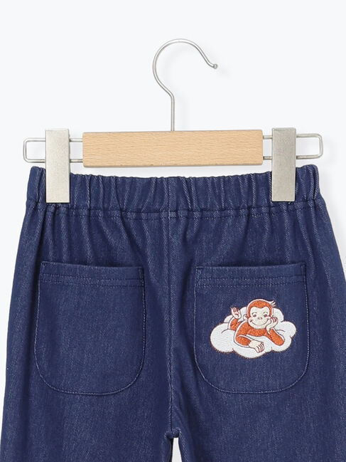 Samansa Mos2 Lagom「【おさるのジョージ】デニム風カットツイルパンツ」|その他|