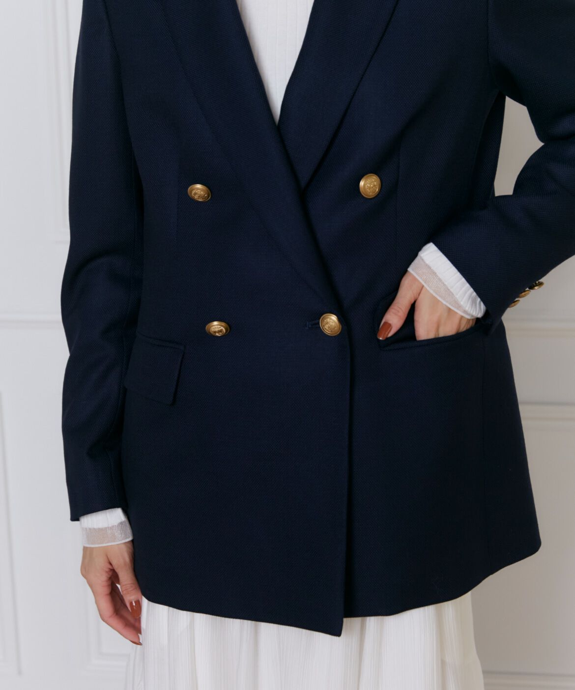 INED「ダブルブレストジャケット」|テーラードジャケット|
