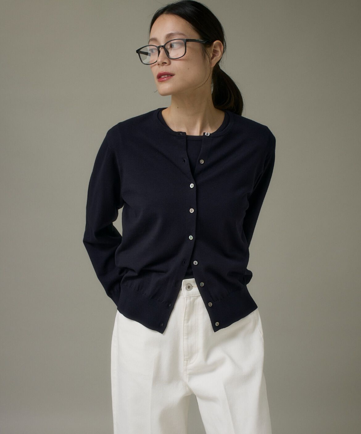 DAY by DAY it&rsquo;s international「アンサンブルニット《SMART CLEAN》」|カーディガン|ネイビー