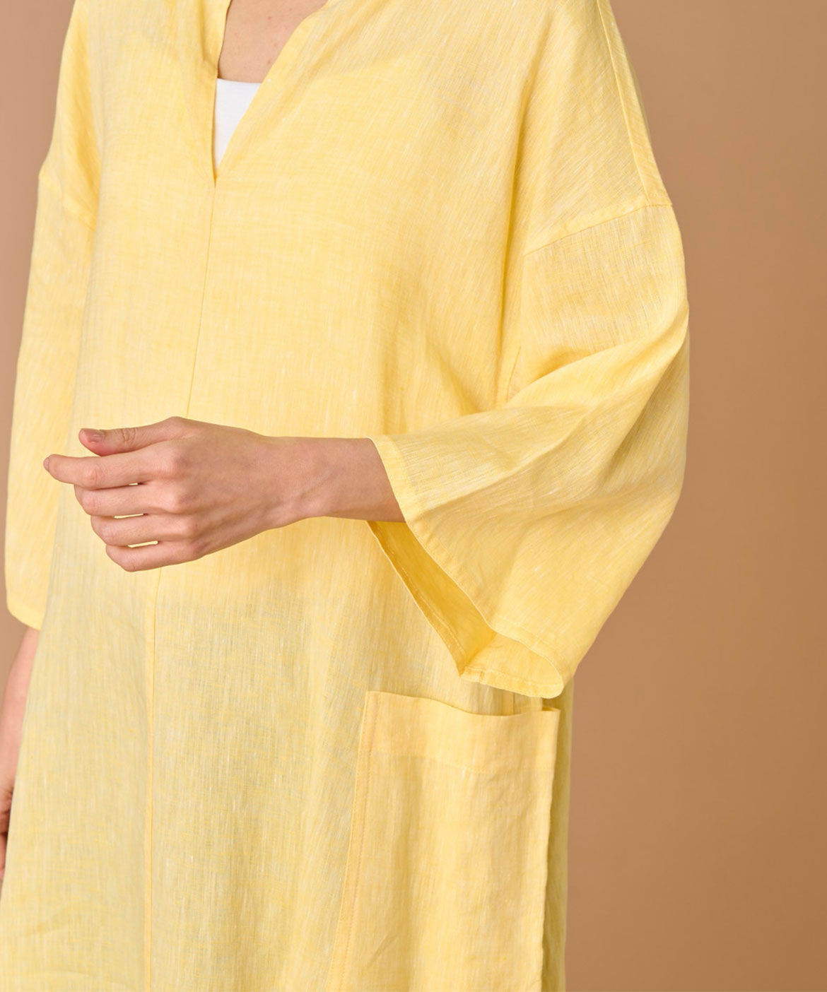 INED「TICCA リネン半袖ワンピース TBBS-313」|その他|