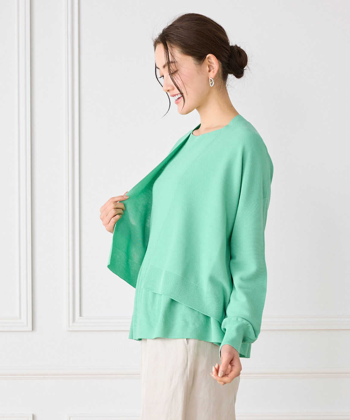 7-IDconcept.「ホールガーメントカーディガン」|カーディガン|