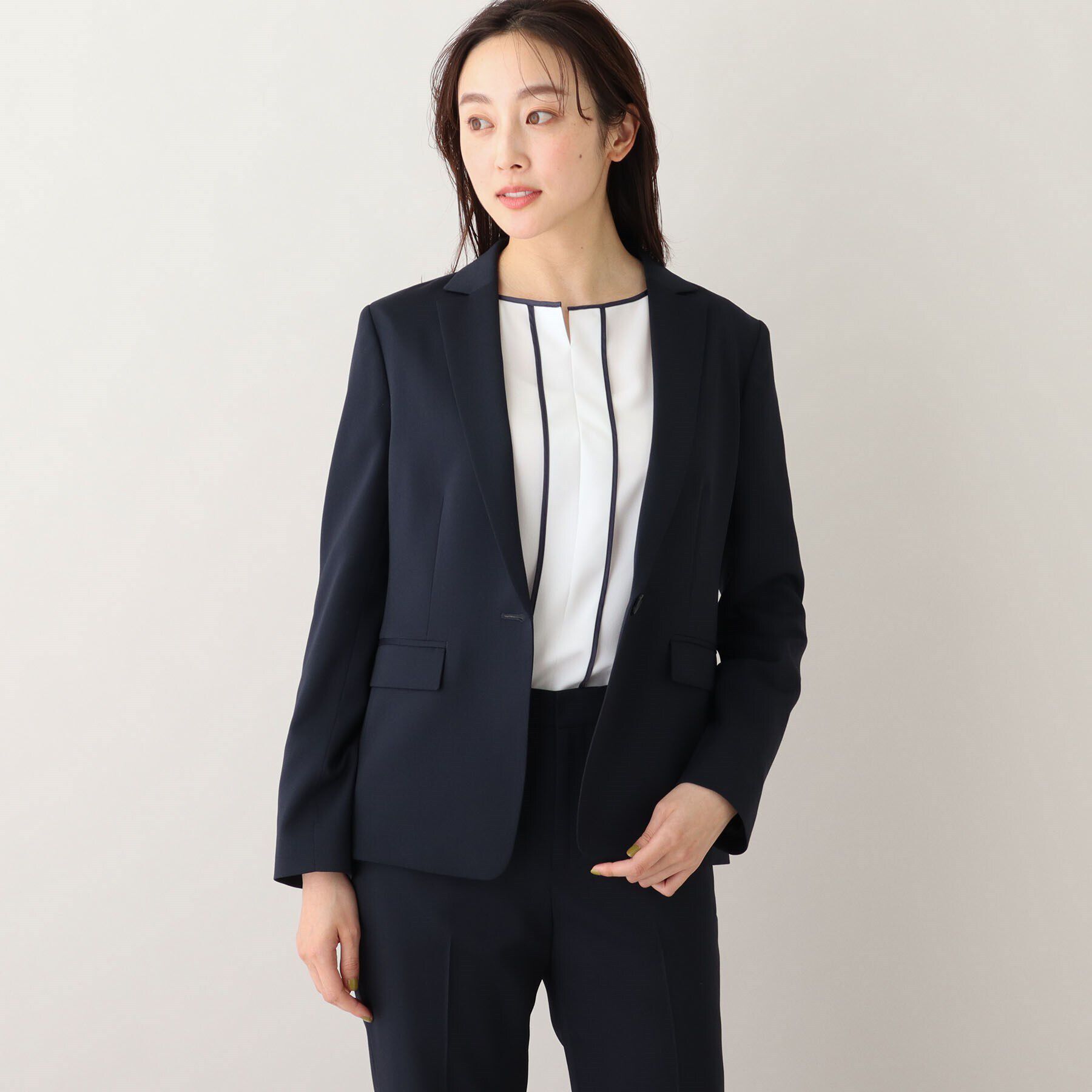 UNTITLED「【軽くて快適！】ウール混 ストレッチテーラードジャケット」|テーラードジャケット|