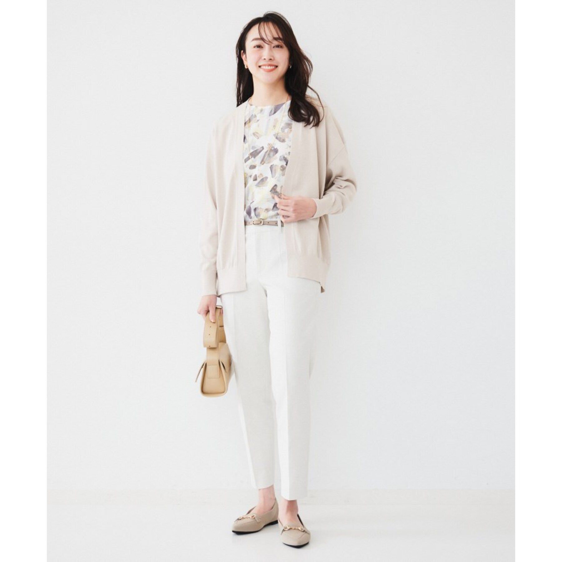 UNTITLED「【オンオフ使える/手洗い可】ペイントプリントブラウス」|シャツ・ブラウス|