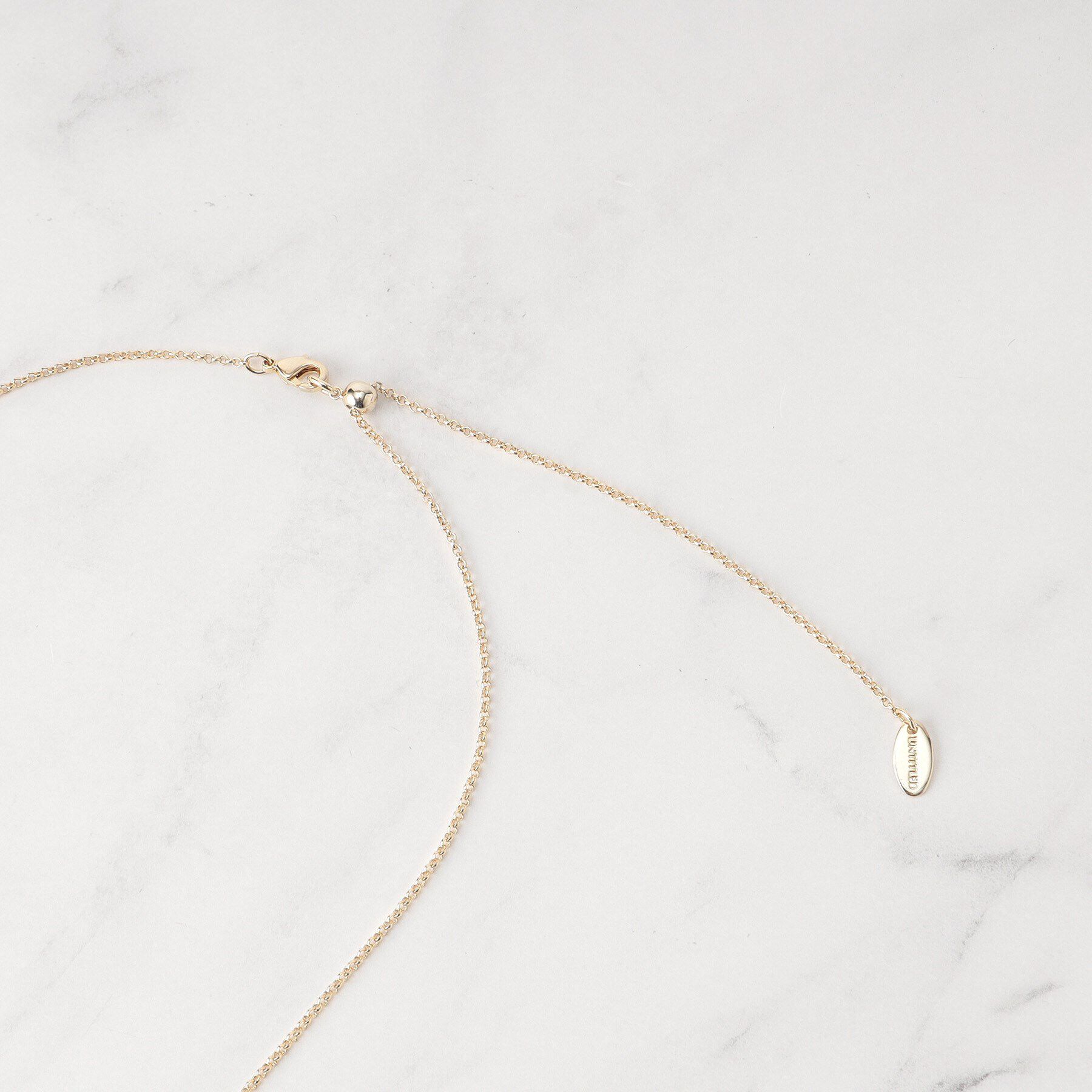 UNTITLED「マーブルドロップネックレス」|ネックレス|