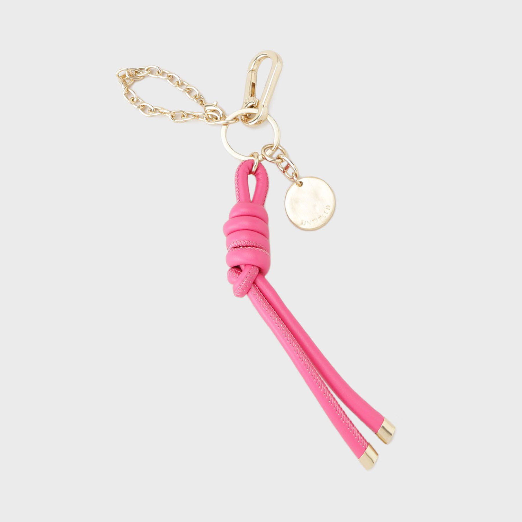 UNTITLED「【トレンド】ストリングカラーチャーム」|キーケース|ピンク(072)