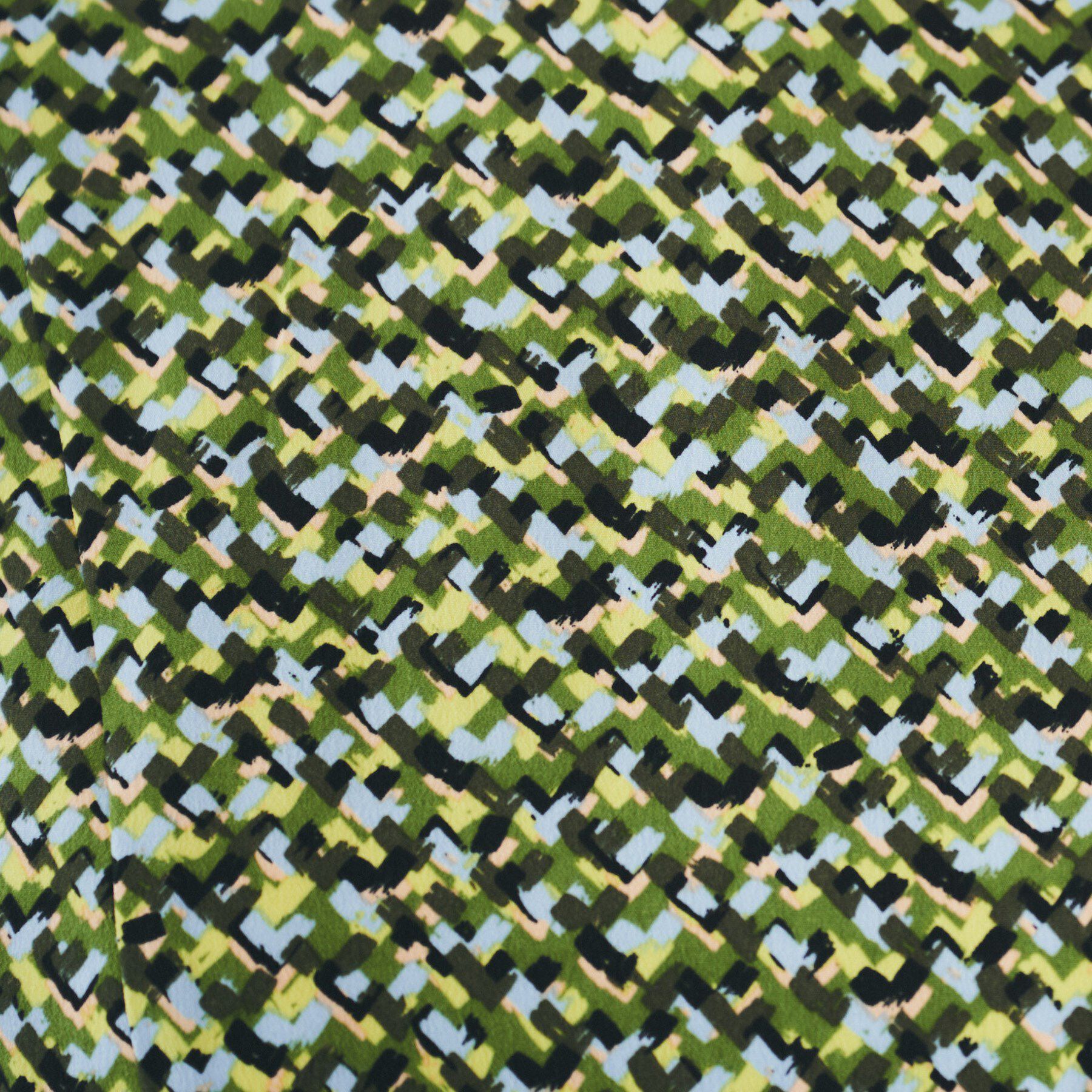 UNTITLED「【きれいめ/洗える/夏ワンピ】モザイク柄ワンピース」|ワンピース|