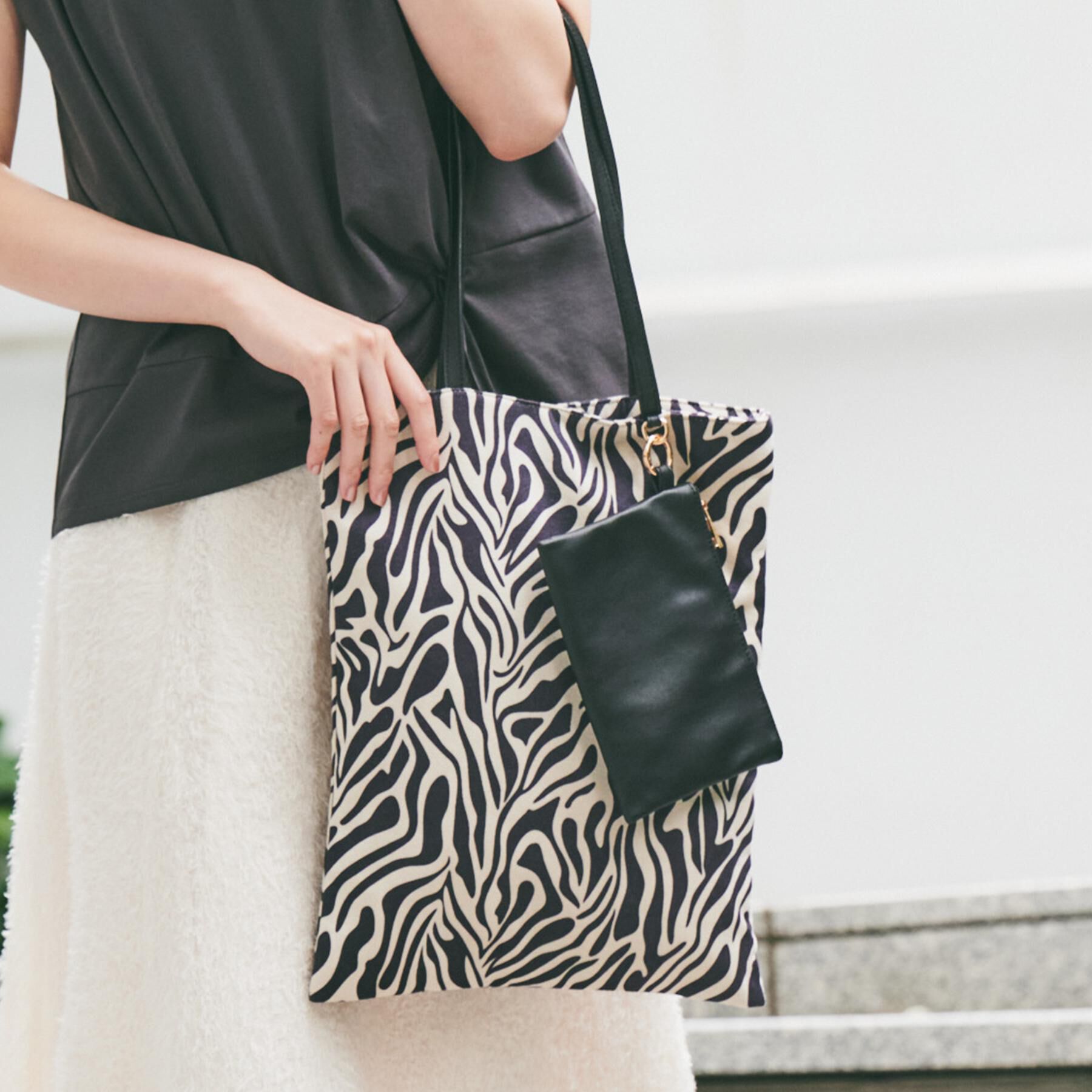 UNTITLED「【選べる3柄】フラットトートバッグ」|トートバッグ|