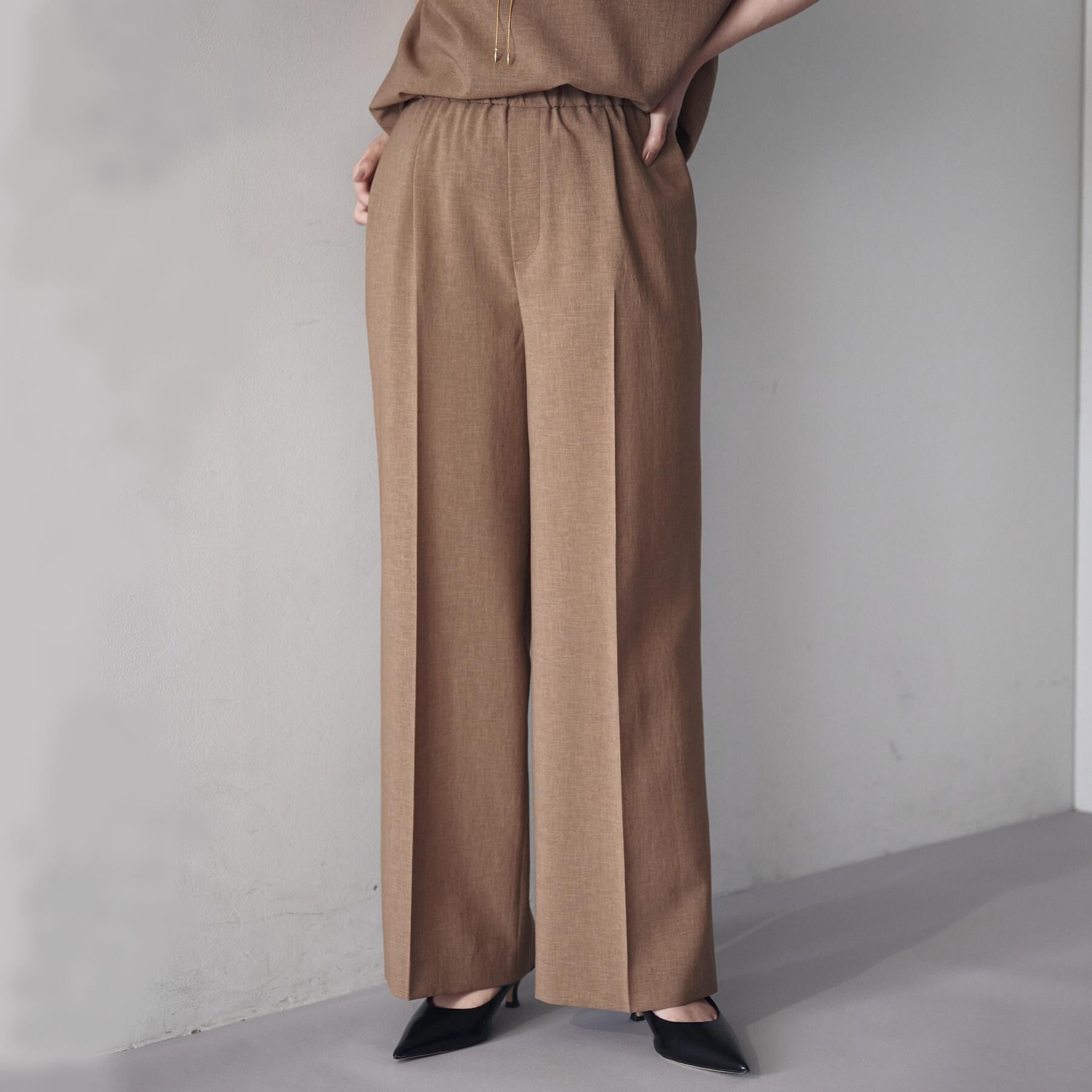 UNTITLED「【UV/はっ水/セットアップ可】リラククールパンツ」|その他|モカブラウン(042