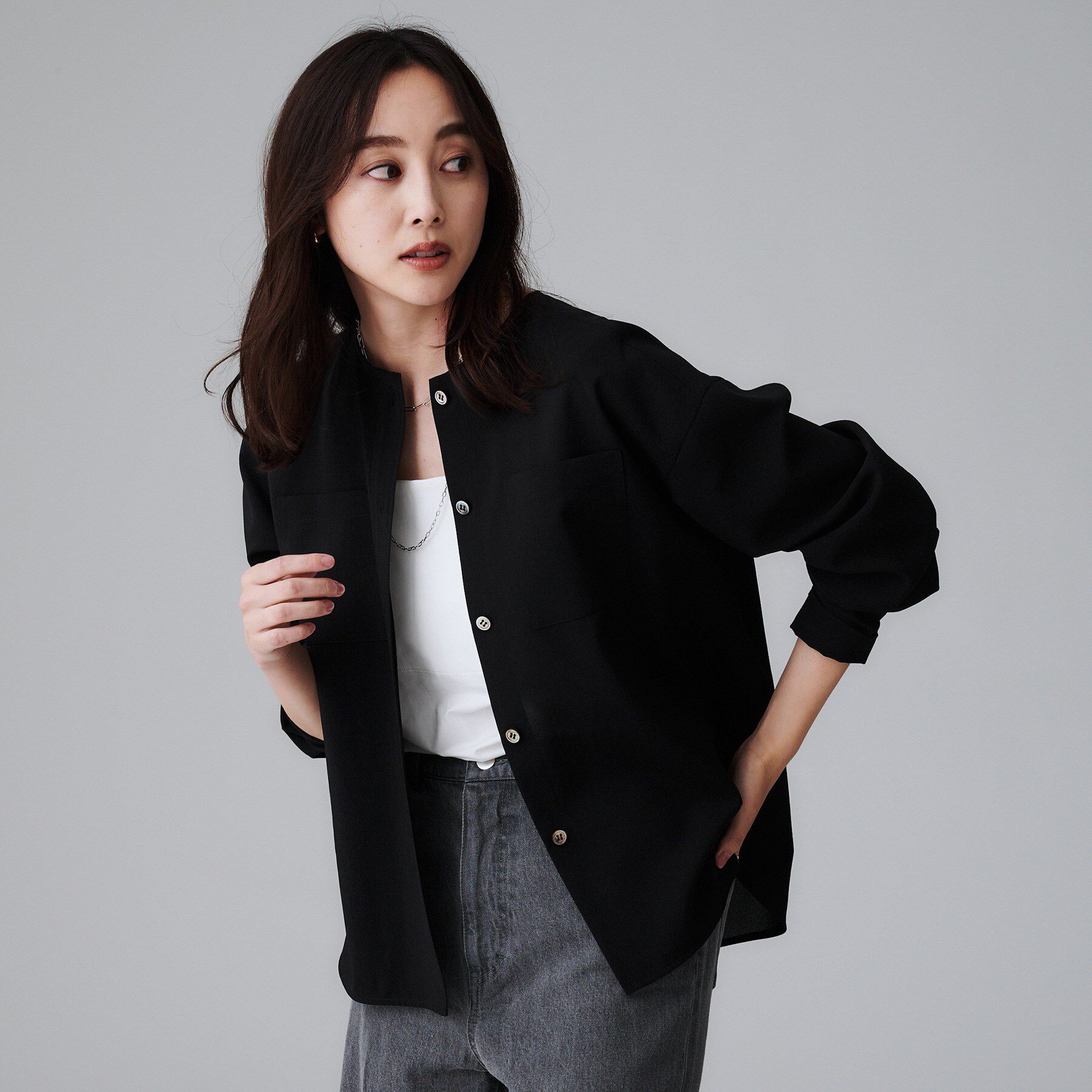 UNTITLED「【秋も着られる/セットアップ可】リラククールシャツ」|シャツ・ブラウス|