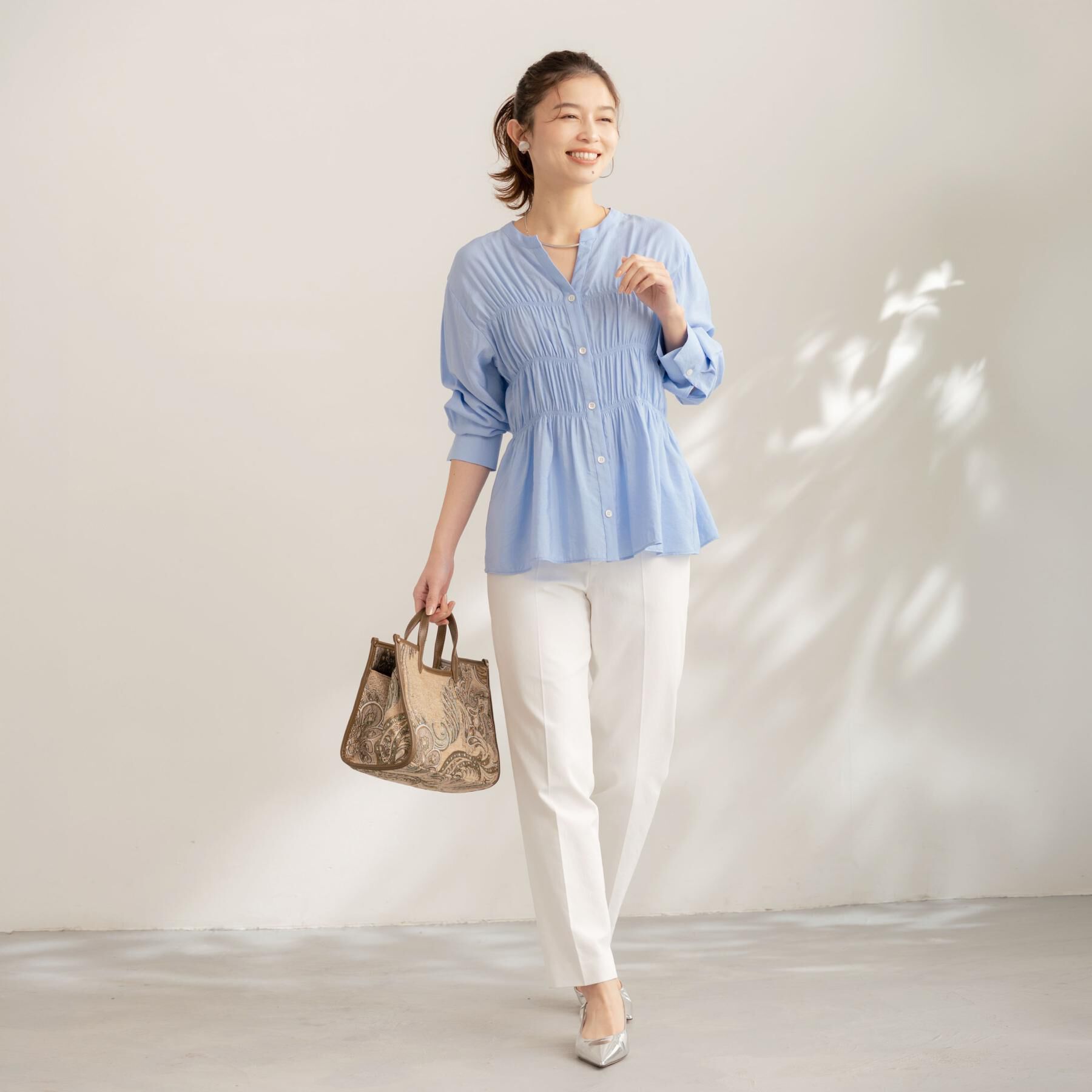 UNTITLED「【選べる3柄】ジャカードミディアムトート」|トートバッグ|