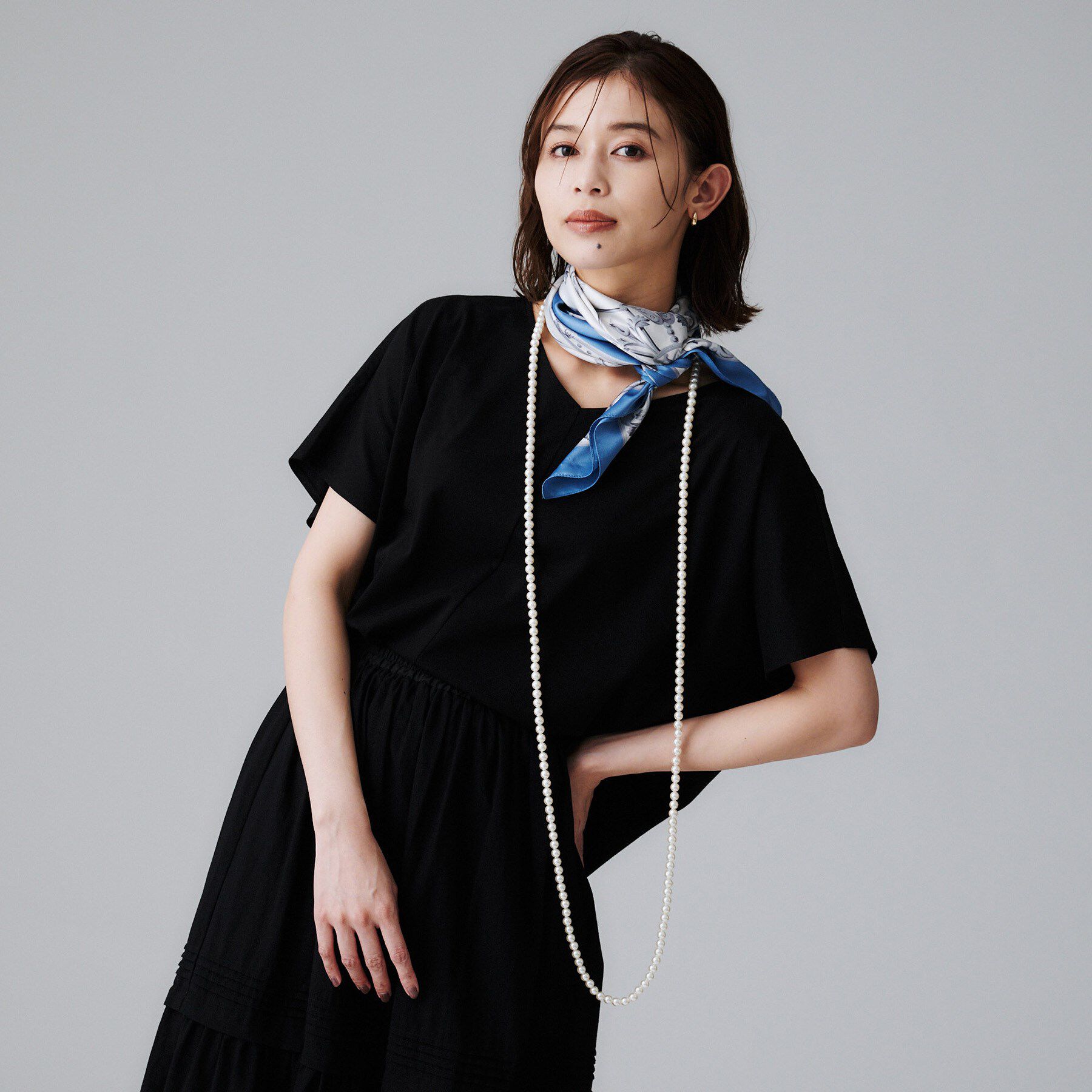 UNTITLED「【アレンジ自在】ロングパール調ネックレス」|ネックレス|