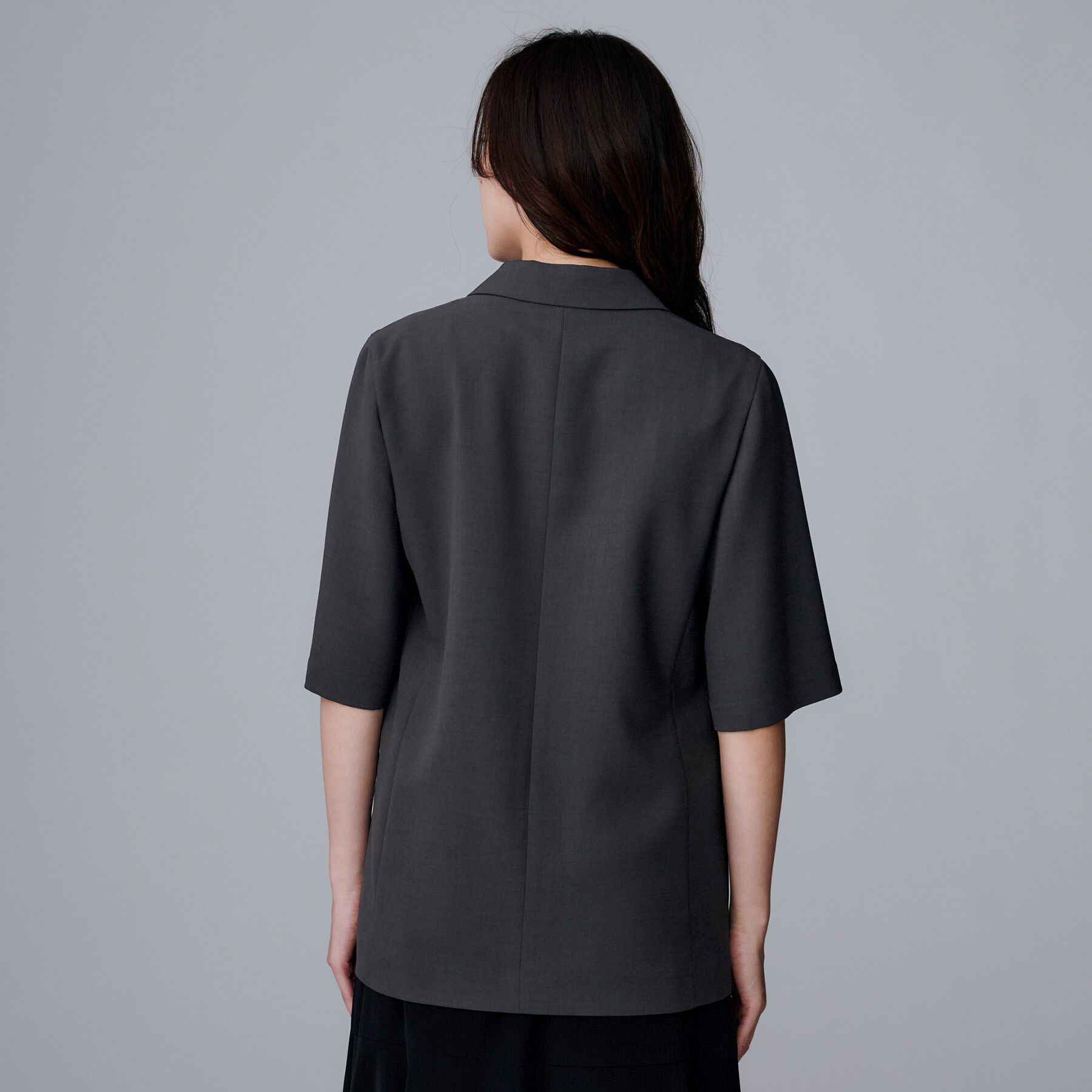 UNTITLED「【UVカット/接触冷感/洗える/テーラード】ライトウェイト ハーフスリーブジャケット」|テーラードジャケット|