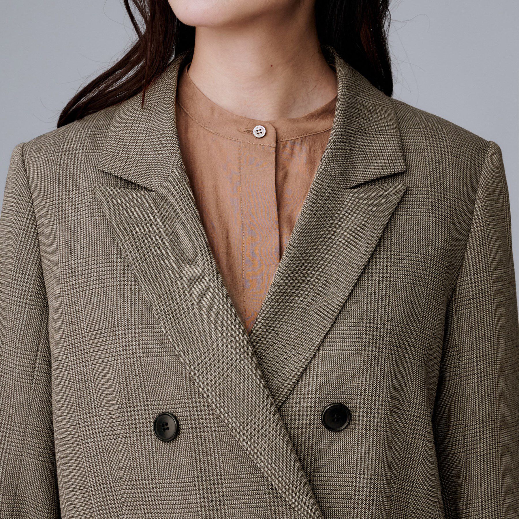 UNTITLED「【セットアップ可】ウールライク ダブルブレストジャケット」|テーラードジャケット|