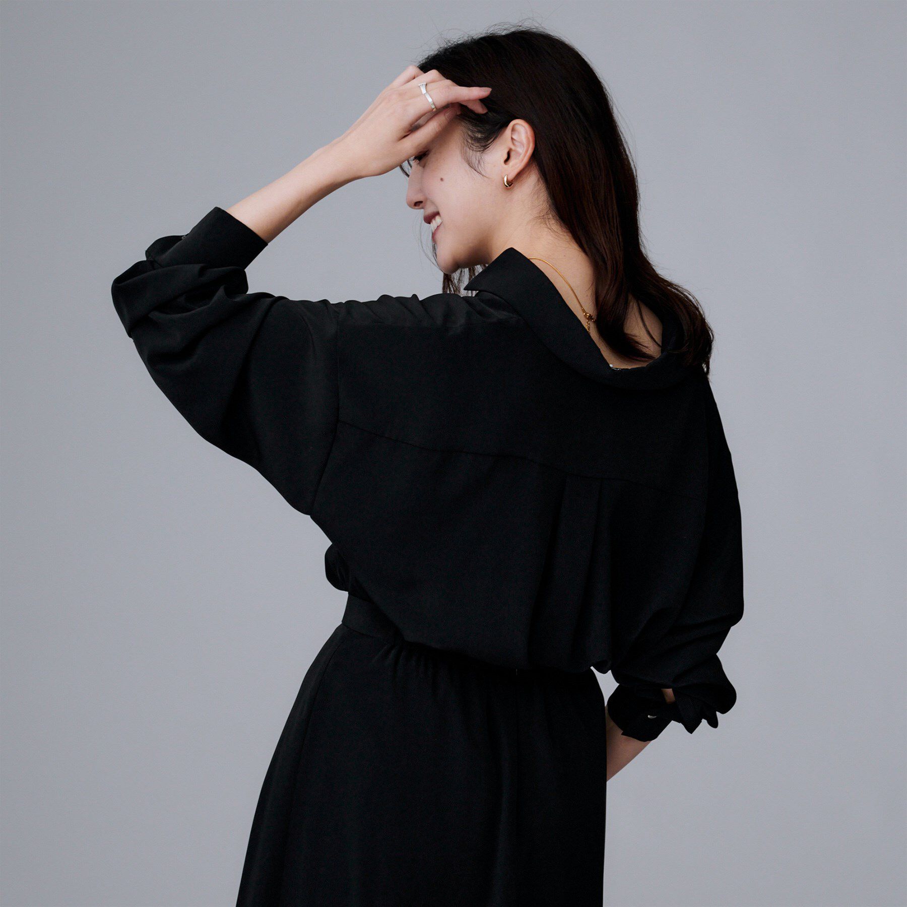 UNTITLED「【セットアップ可/スキッパー/ゆったり】リラクパウダーシャツ」|シャツ・ブラウス|