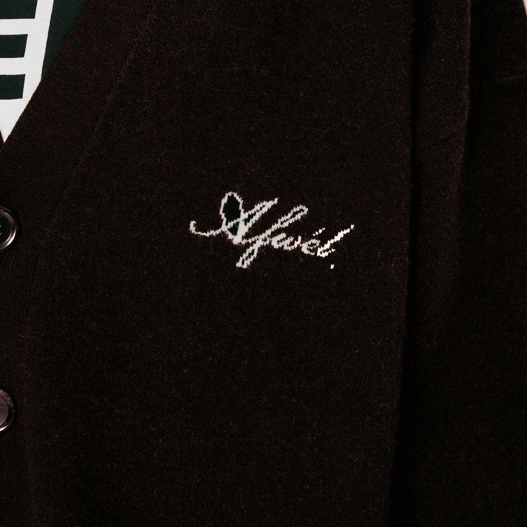 UNTITLED「【St．Johns 3rd Club】ロゴVネック カーディガン」|カーディガン|