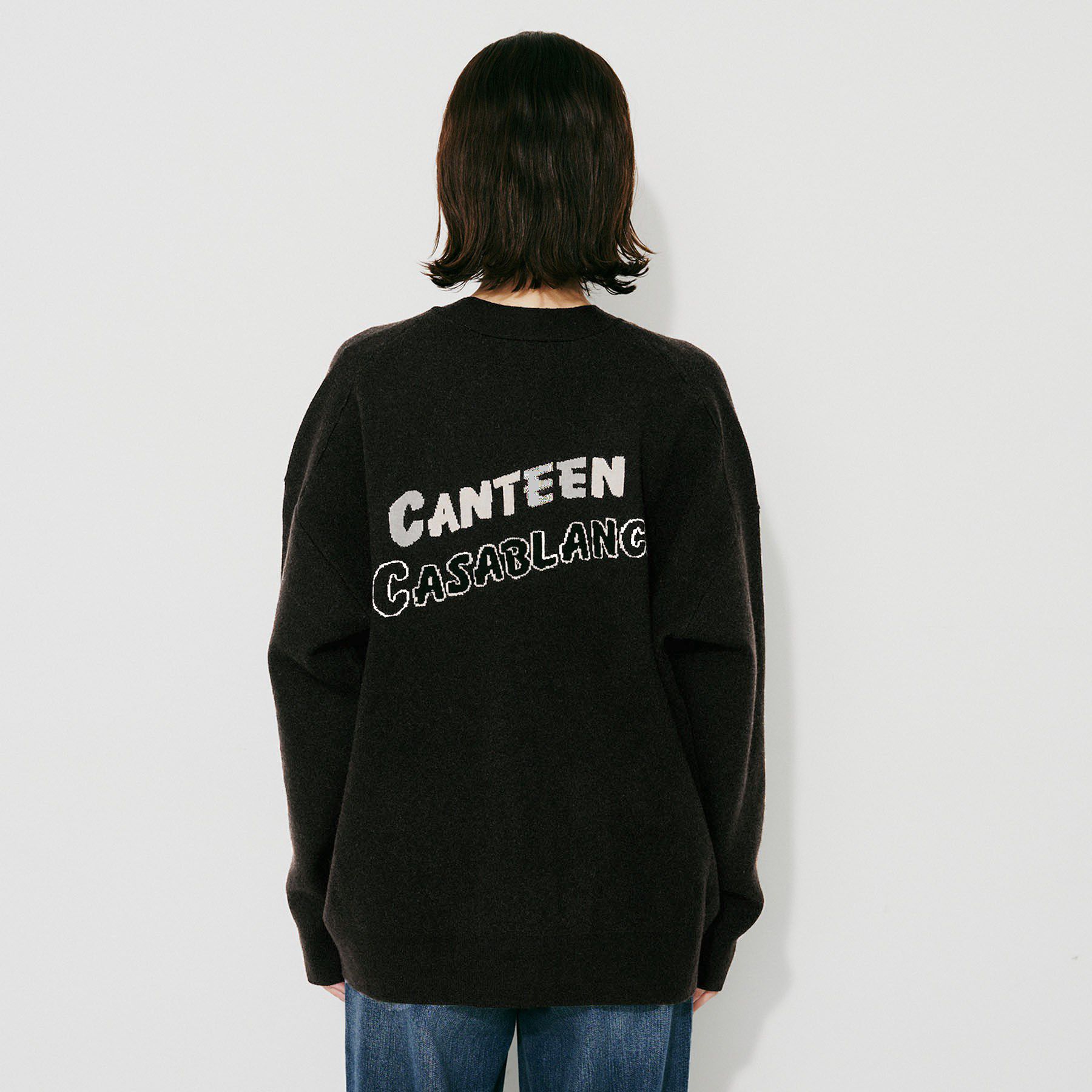 UNTITLED「【St．Johns 3rd Club】ロゴVネック カーディガン」|カーディガン|