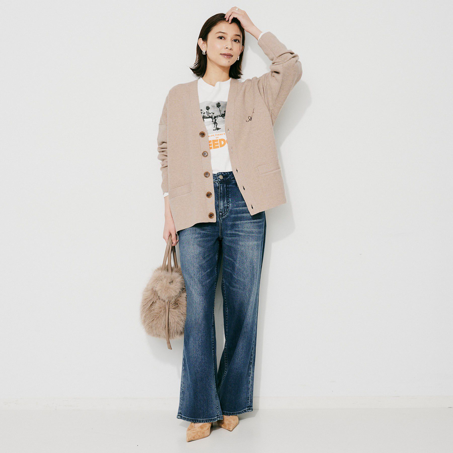 UNTITLED「【St．Johns 3rd Club】ロゴVネック カーディガン」|カーディガン|