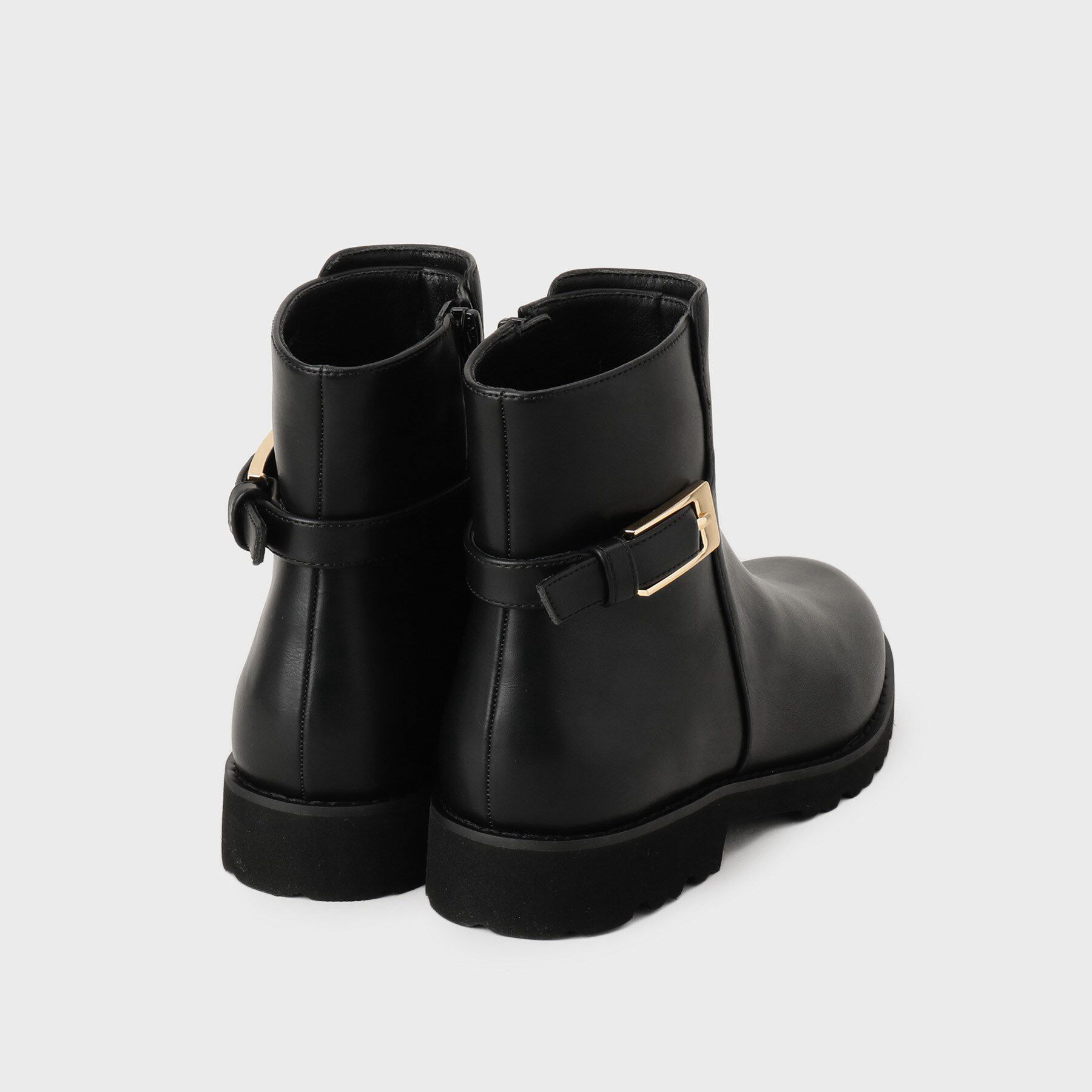 UNTITLED「【軽量】バックルジョッキーブーツ」|ショートブーツ|