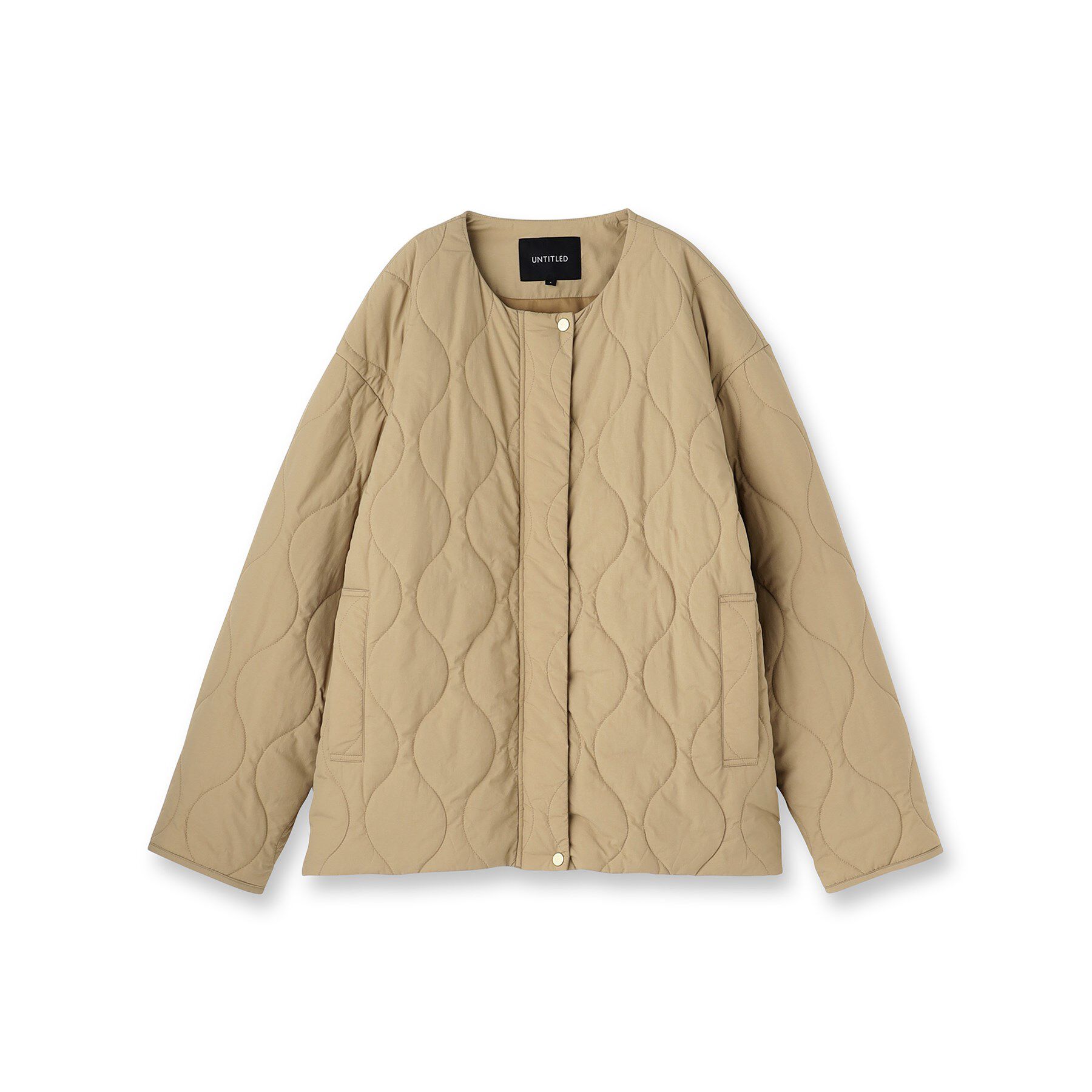 UNTITLED「【軽量／洗える／ファスナー付き】中綿 キルトコート」|ダウン|