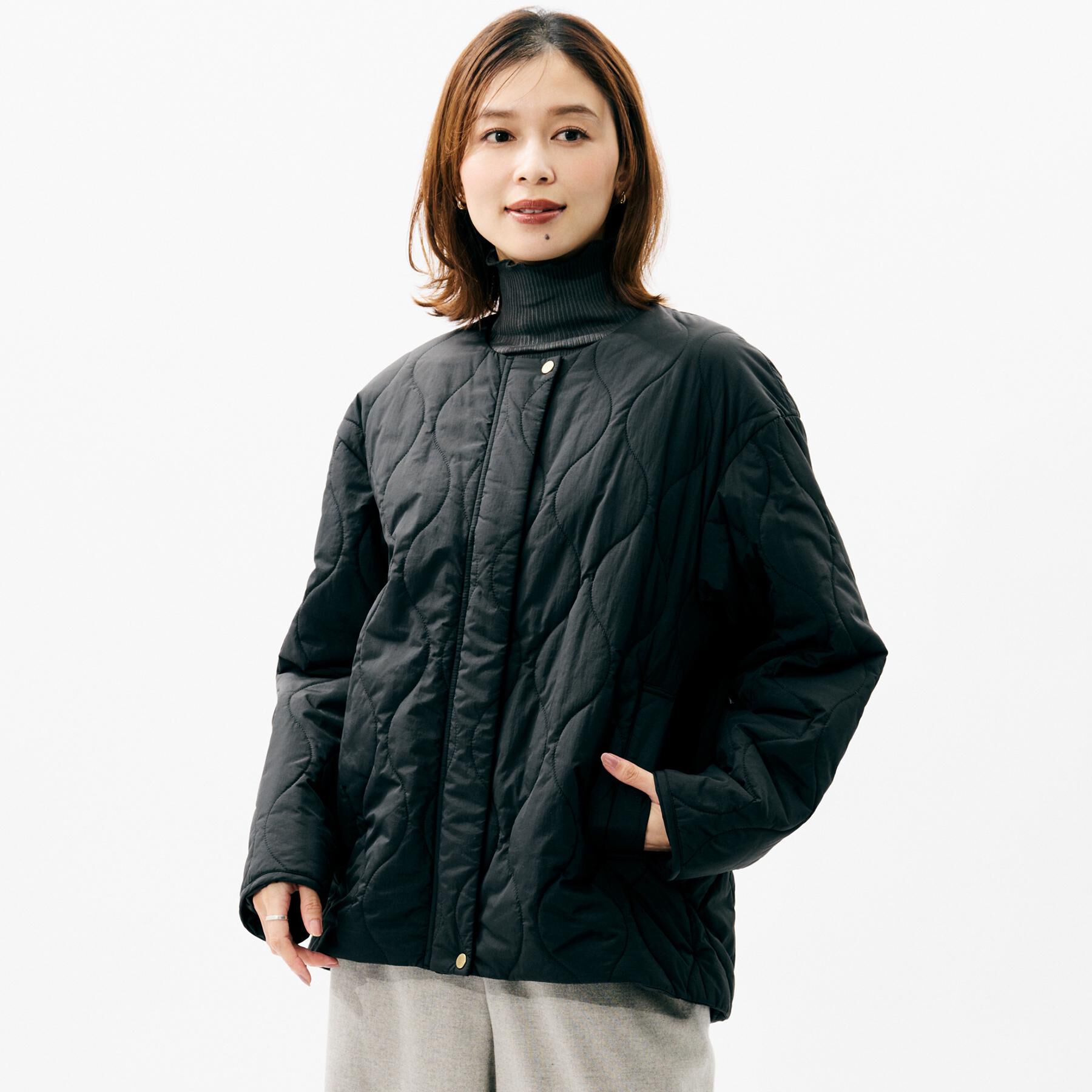 UNTITLED「【軽量／洗える／ファスナー付き】中綿 キルトコート」|ダウン|