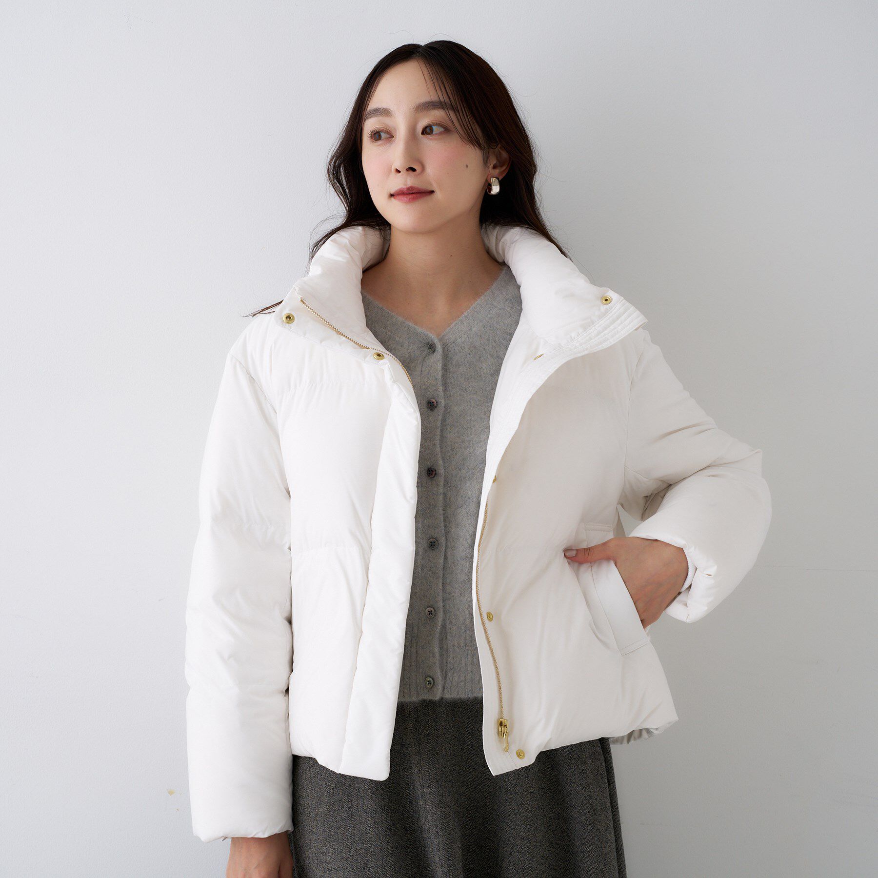 UNTITLED「【トレンド/撥水機能/防寒】ショートダウンコート」|ダウン|