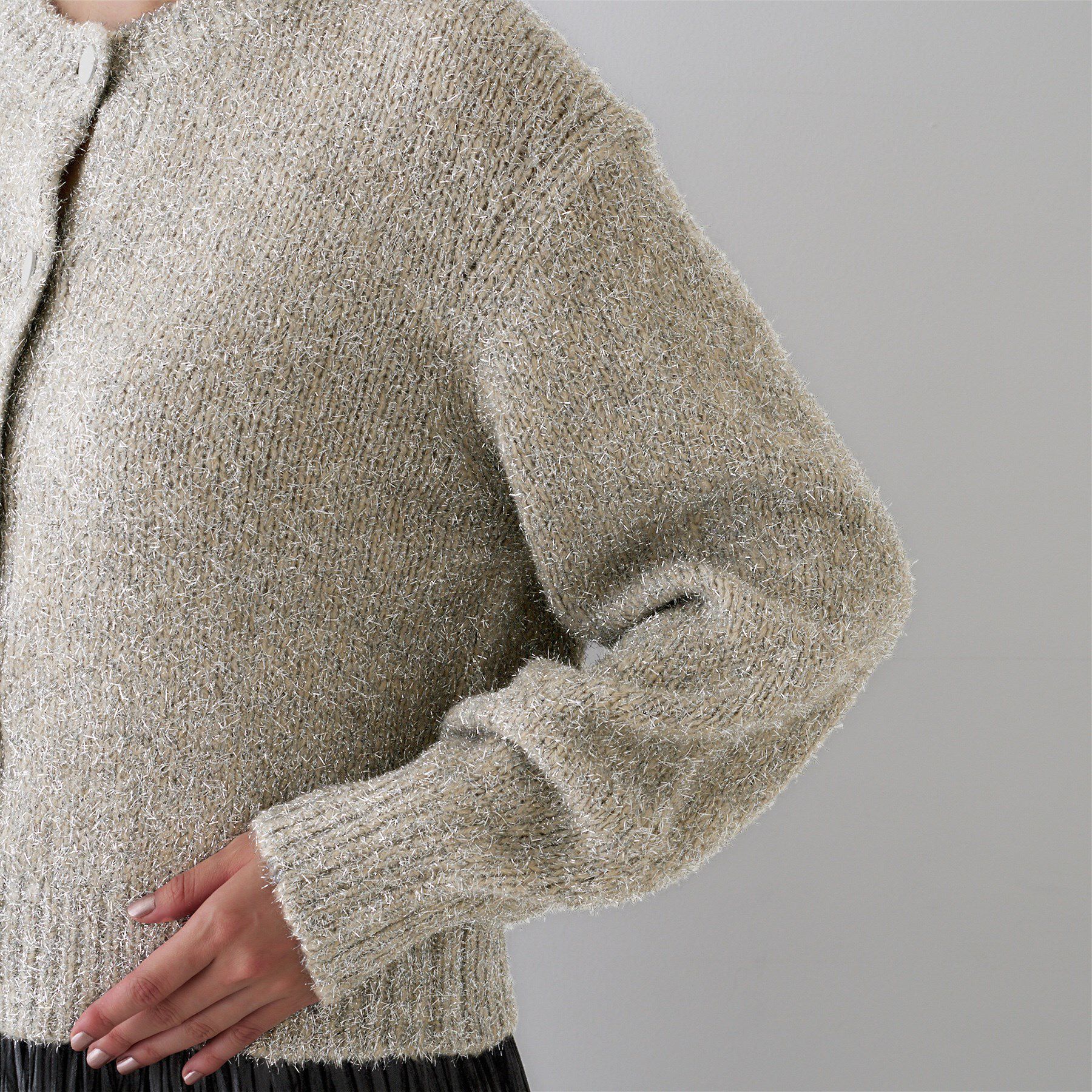 UNTITLED「【ラメ風/着映え】ファンシーヤーン カーディガン」|カーディガン|