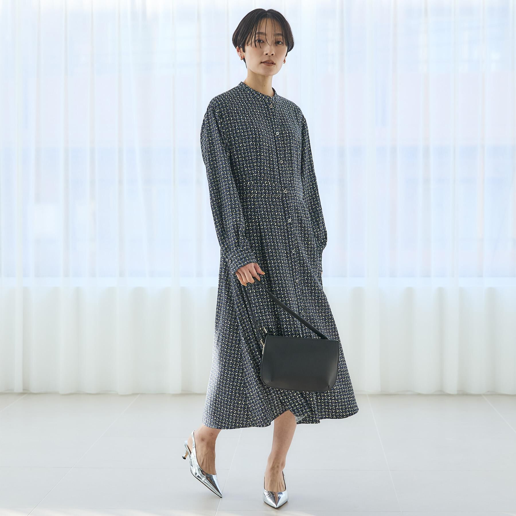 UNTITLED「クラシカルツイードワンピース」|ワンピース|